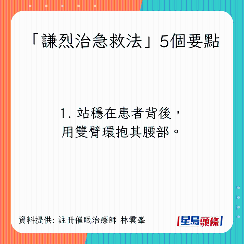 「谦烈治急救法」5个要点