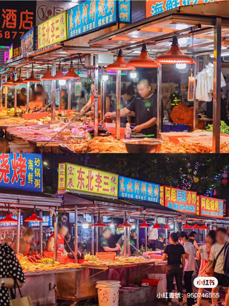 夏湾夜市是出名的宵夜胜地！ （图片来源：小红书@步履不停的肥鹿）