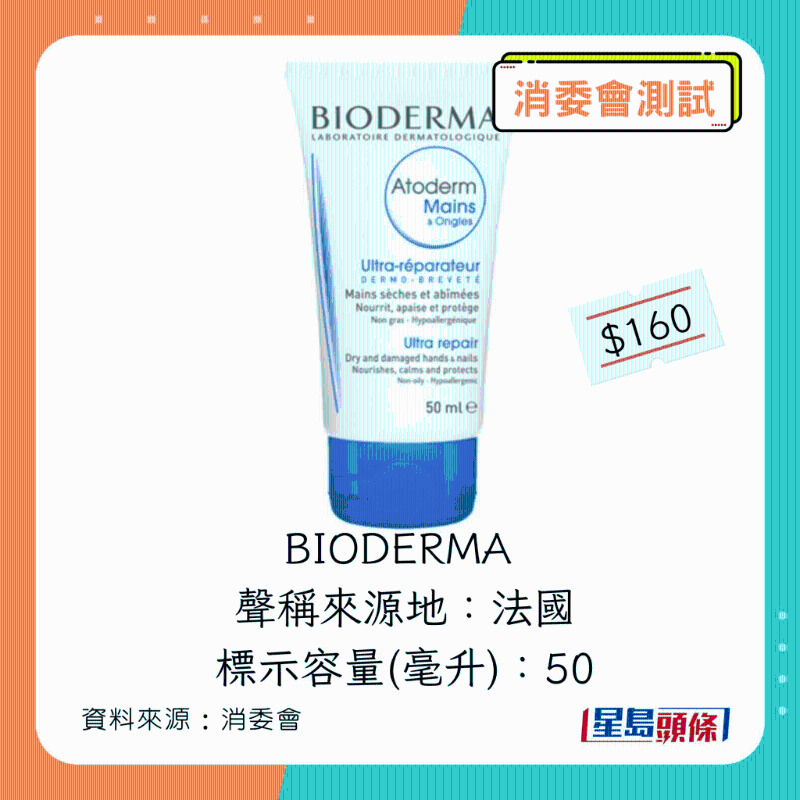 BIODERMA Atoderm 柔润护手霜